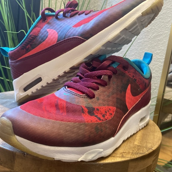 LIMITED EDITION Nike Air Max Thea Print N7 Burgundy Sneakers Women’s Size 7 - Picture 9 of 17